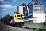 BRW 42, former ATSF 2421, heads up an excursion crossing Route 12